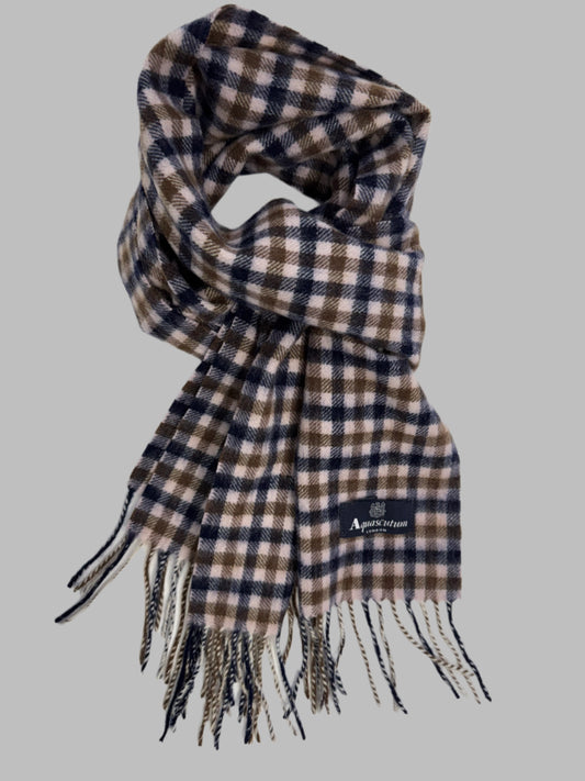 Classic Aquascutum Lambswool Scarf